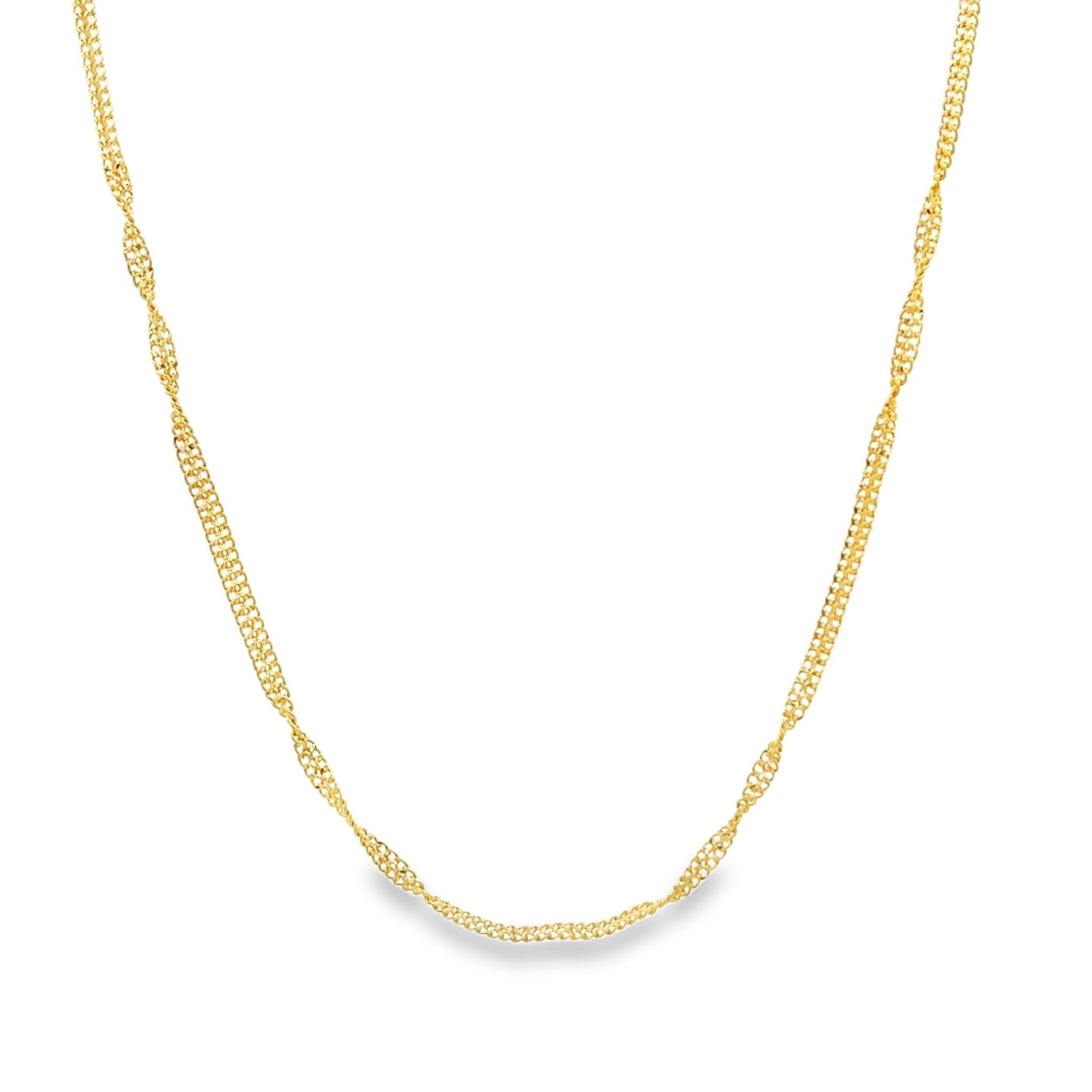 New 22ct yellow gold twisted chain 02022852