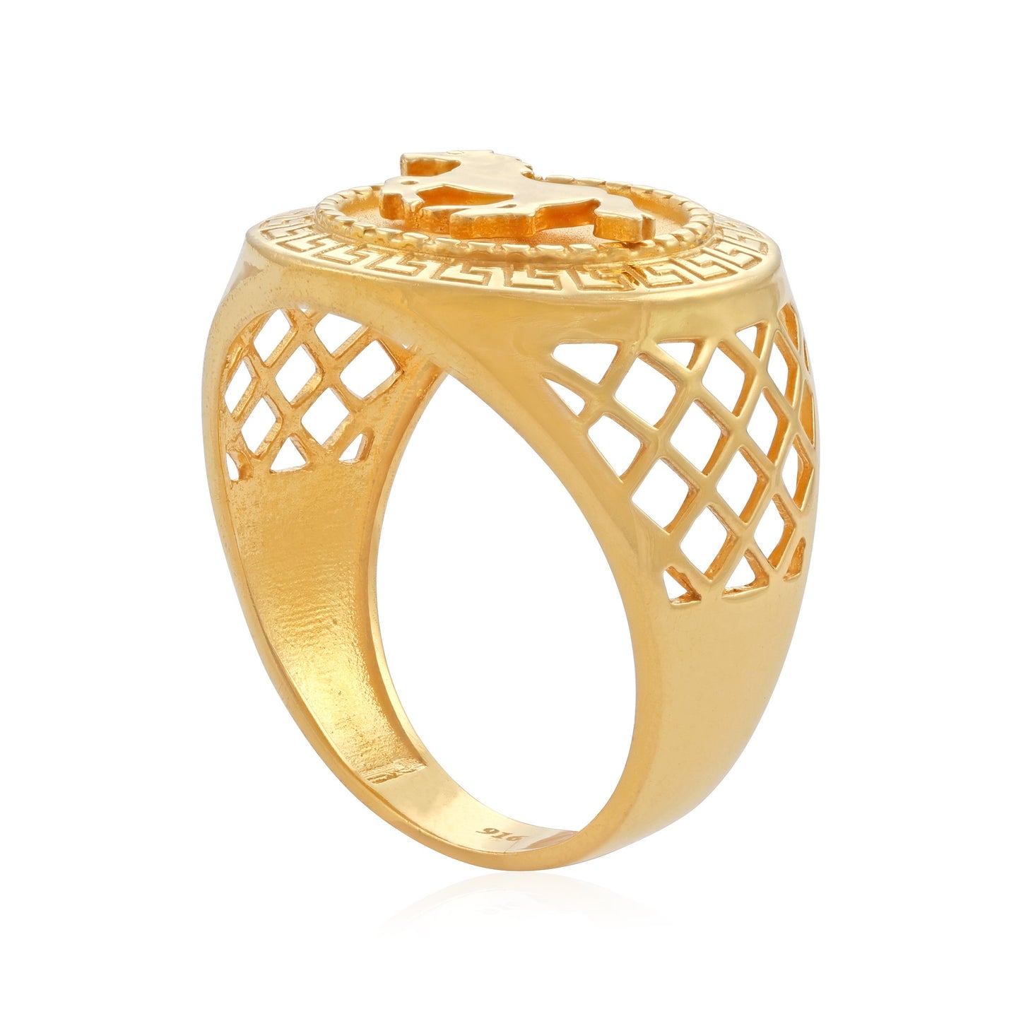 22ct yellow gold ring for men 02033290