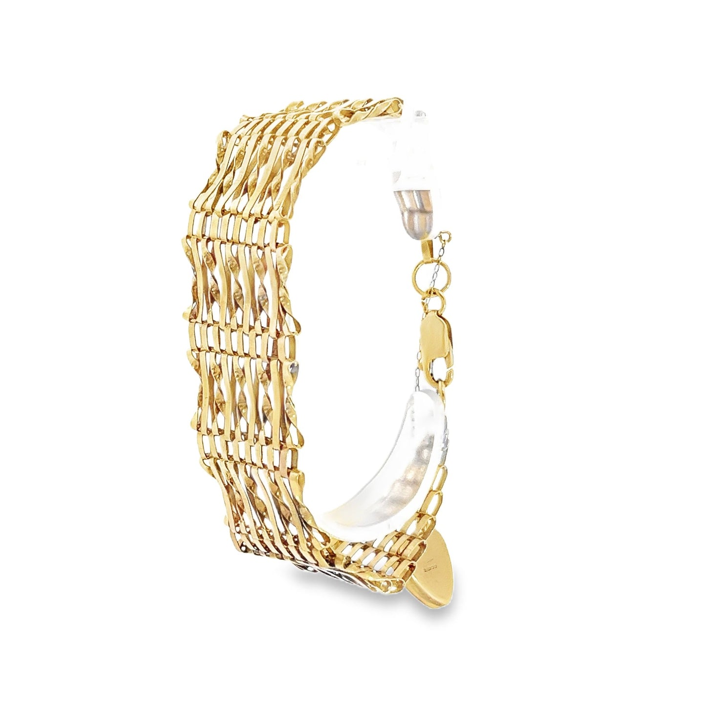 9ct yellow gold gate bracelet 09000080