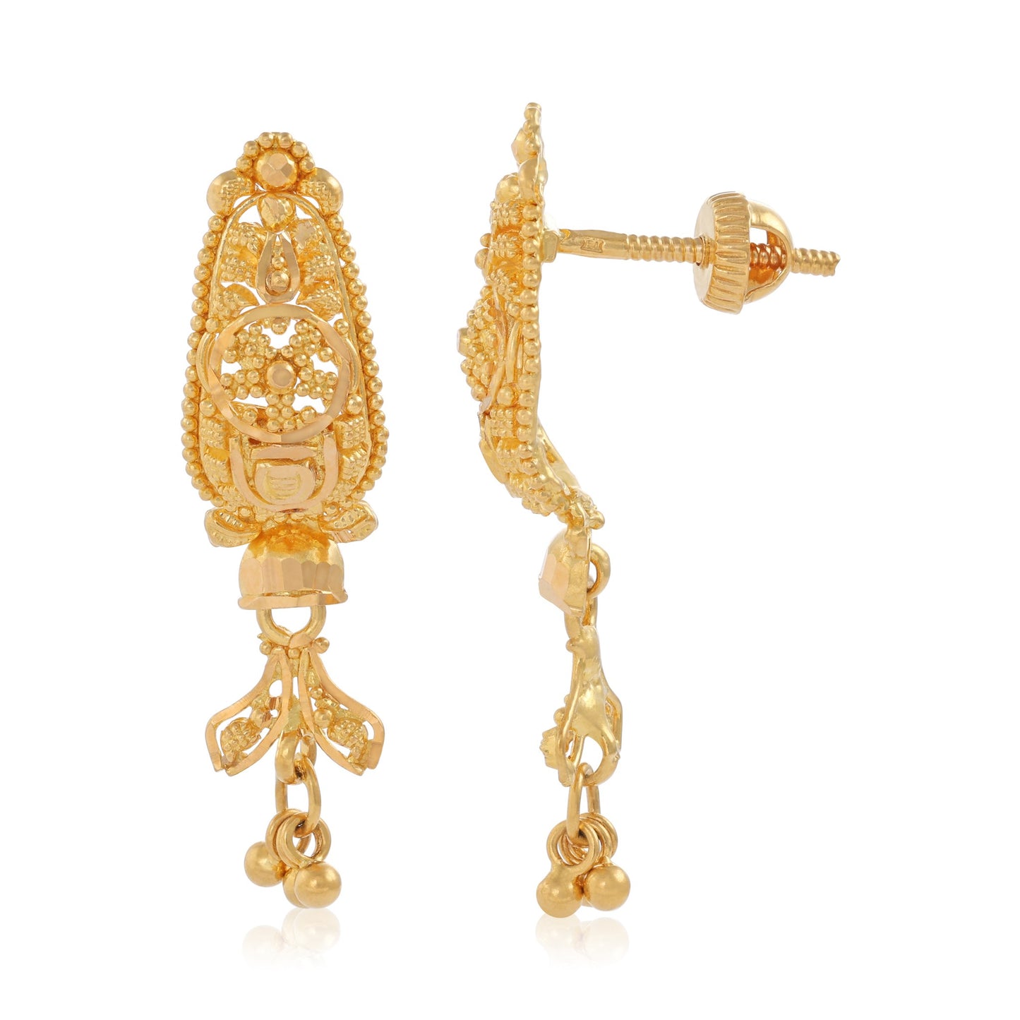 New 22ct yellow gold drop earrings 02020633