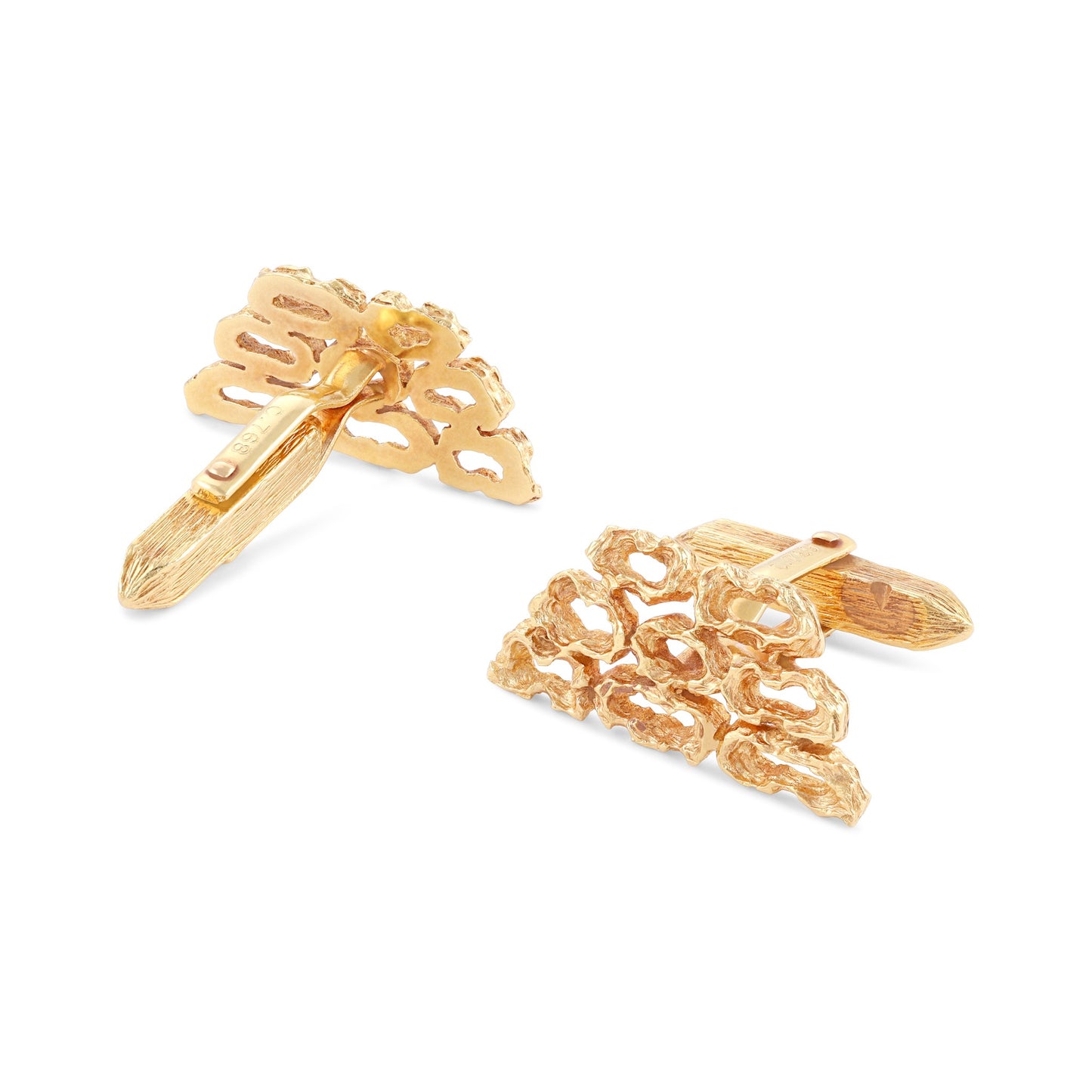 18ct yellow gold second-hand cufflinks 00006564