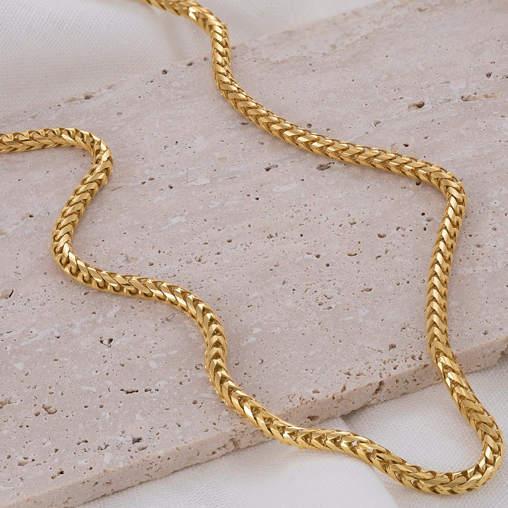 9ct Solid Yellow Gold Franco Chain 4mm CNM10359