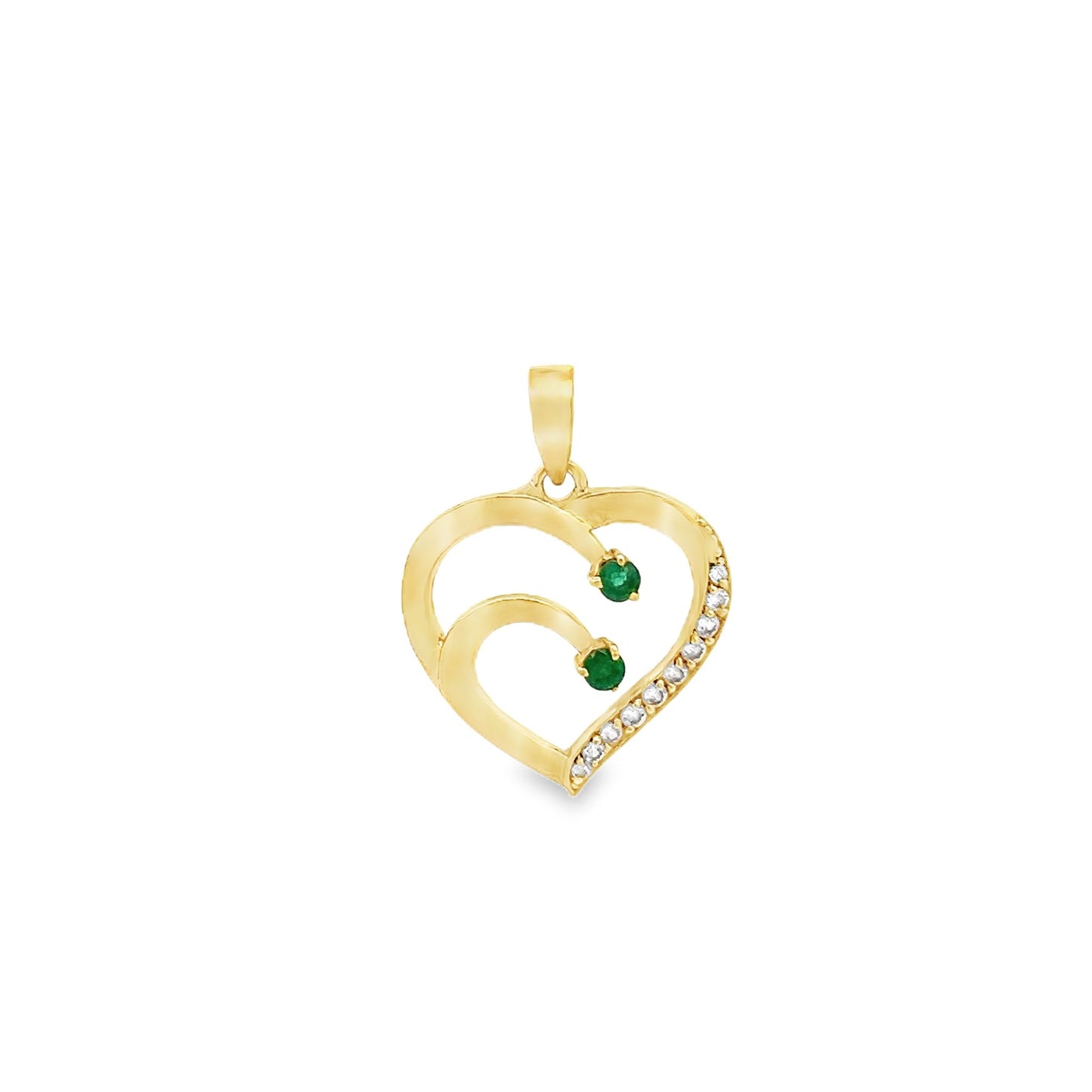 22ct yellow gold second-hand heart pendant FCA05005974-4