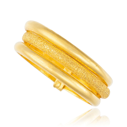 22ct yellow gold stalking ring 09000337