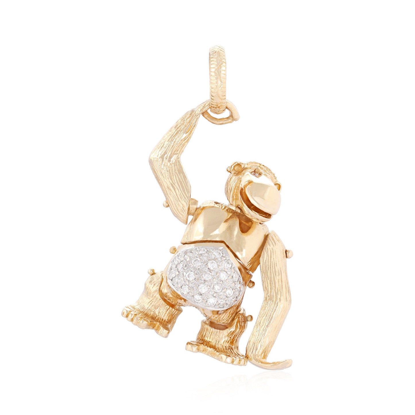 9ct yellow gold 'Monkey' pendant 02032360