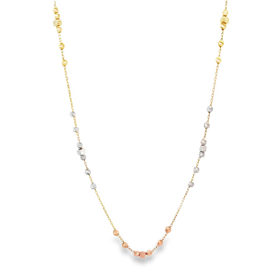 New 14ct multicolour gold chain 02021784