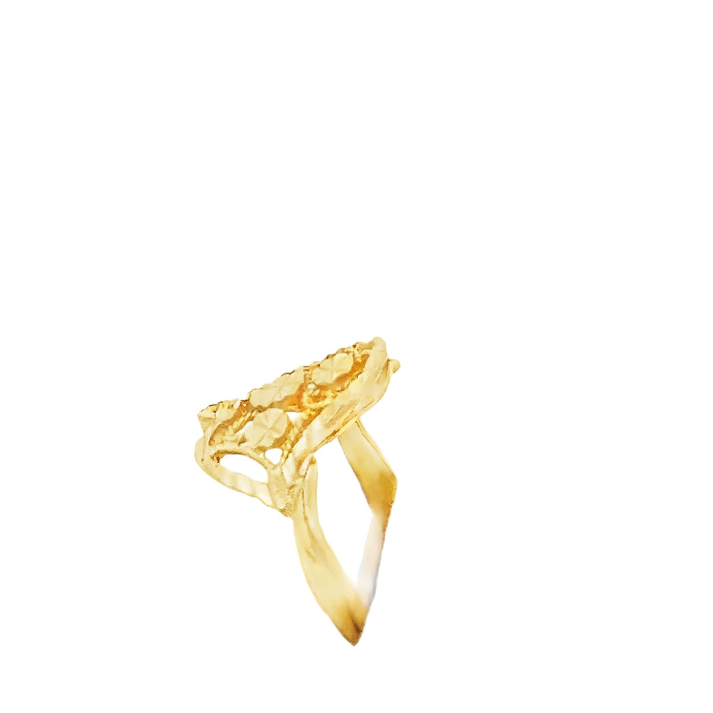 New 22ct yellow gold lace design ring 02020429