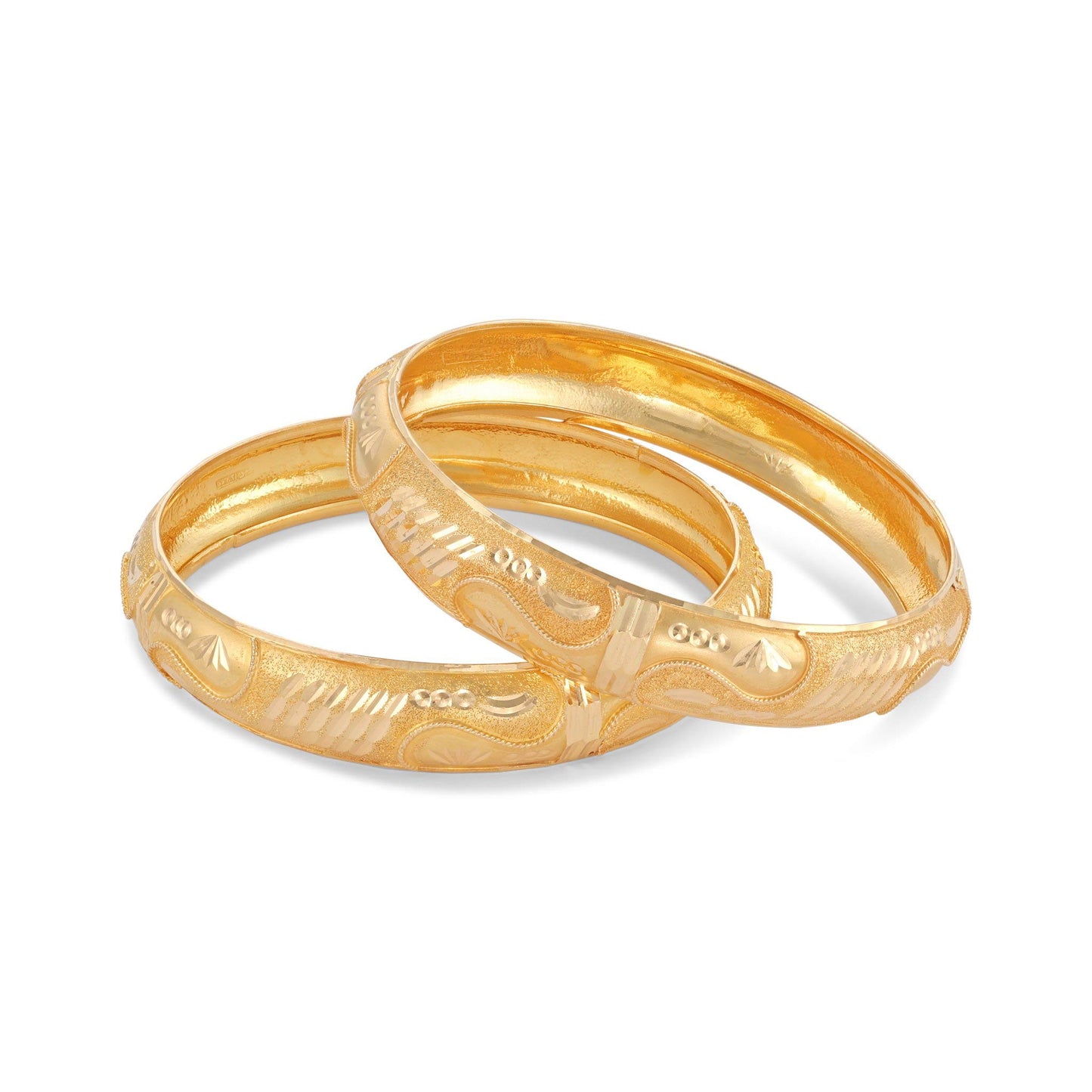 22ct yellow gold second-hand bangle set