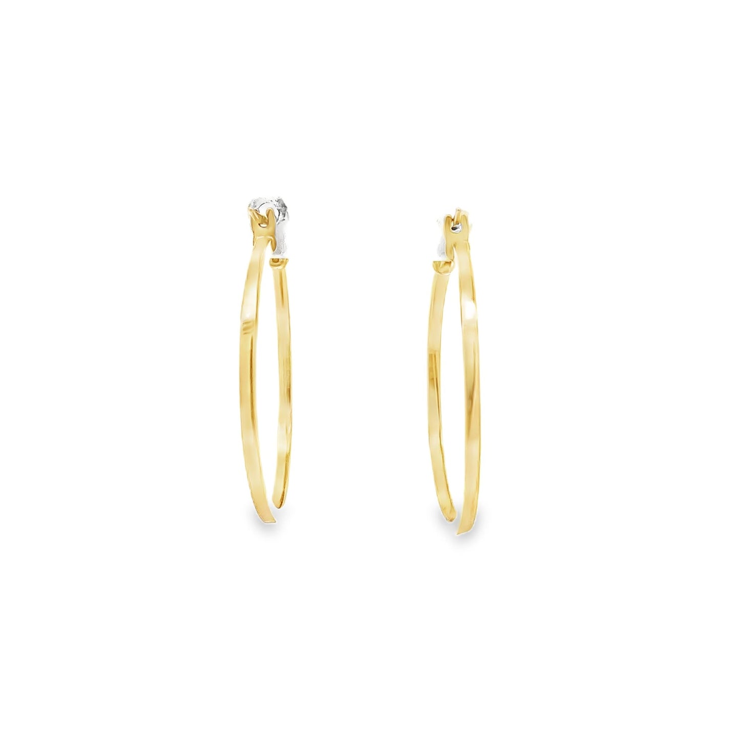 New 18ct yellow gold hoop earrings PR823-ER11