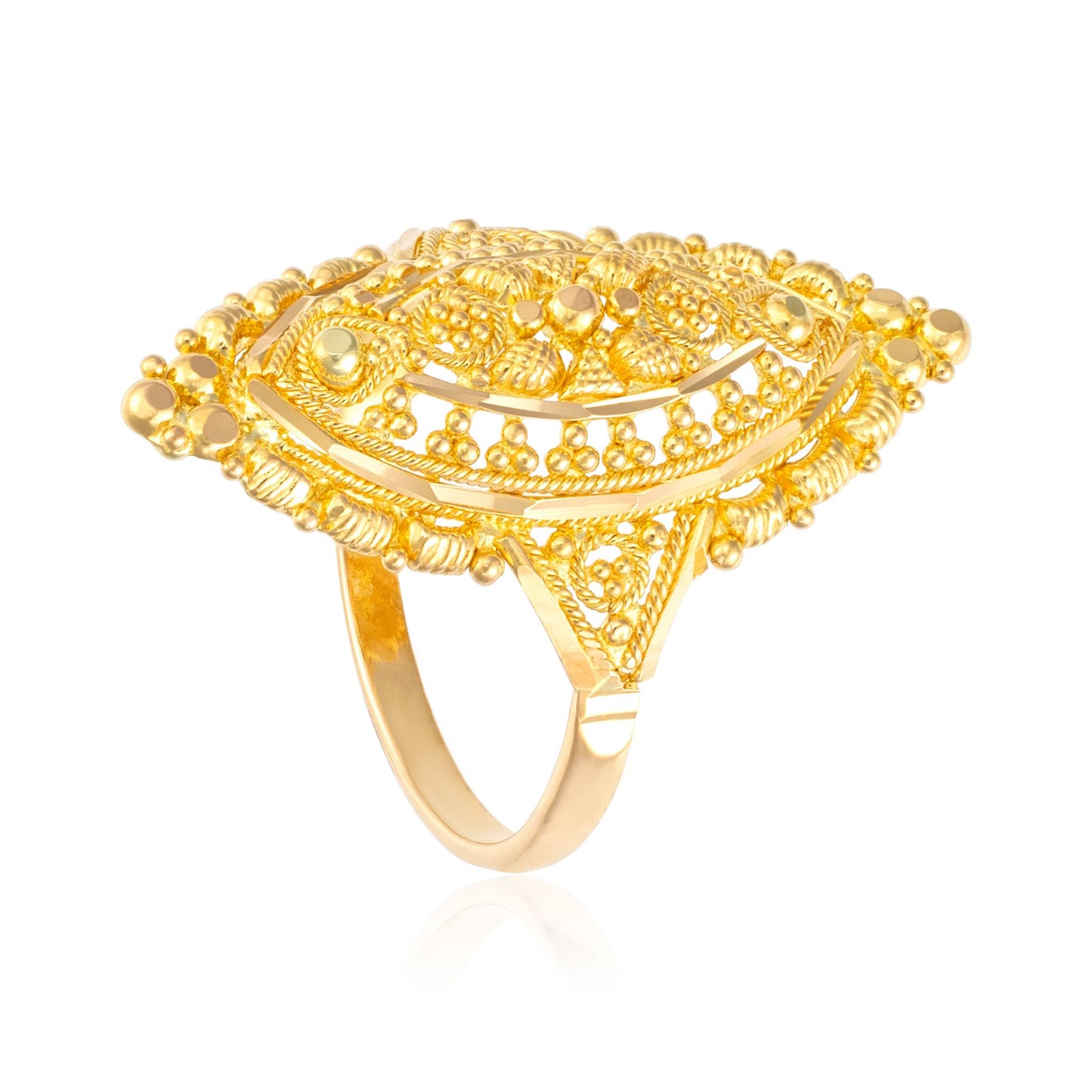 22ct yellow gold ring 00006758