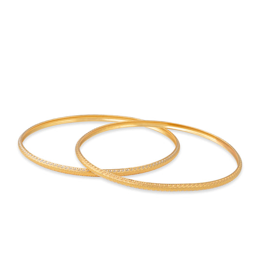 22ct yellow gold second-hand bangle set 02029630