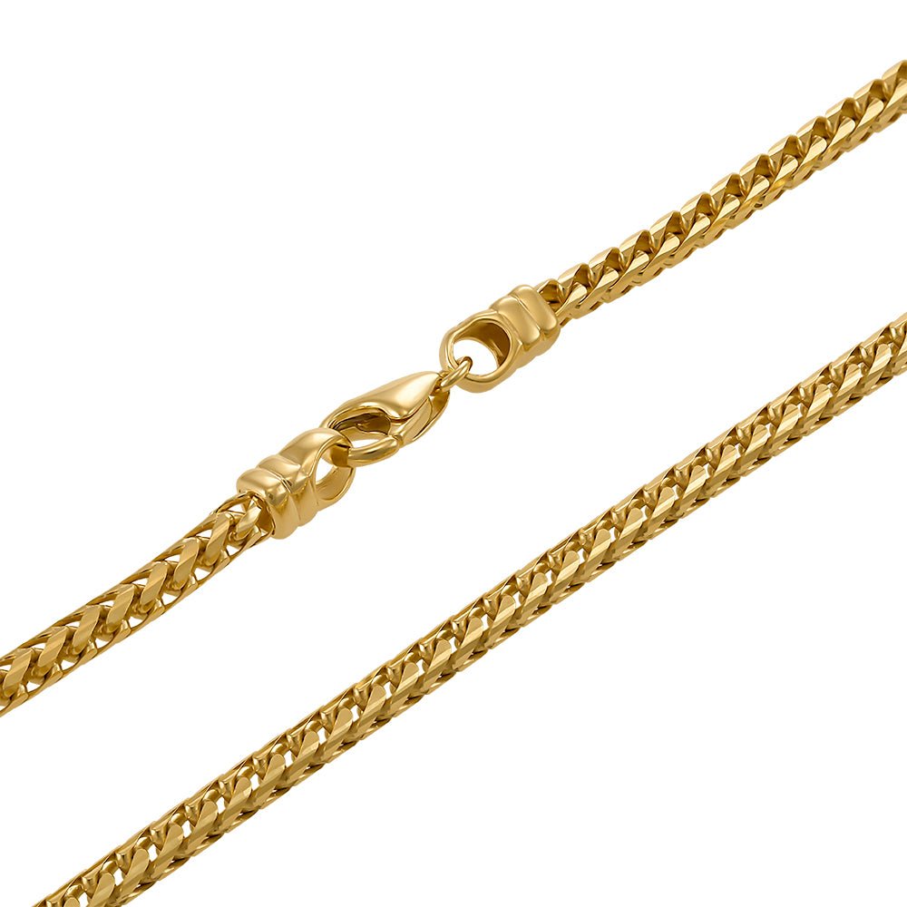 9ct Solid Yellow Gold Franco Chain 4mm CNM10359