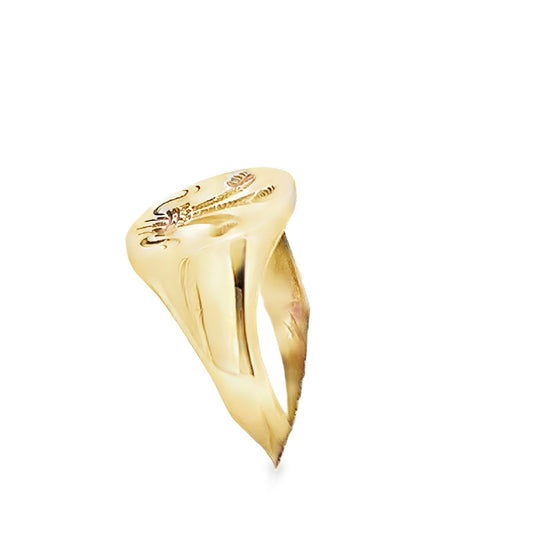 9ct yellow gold ring 12000156