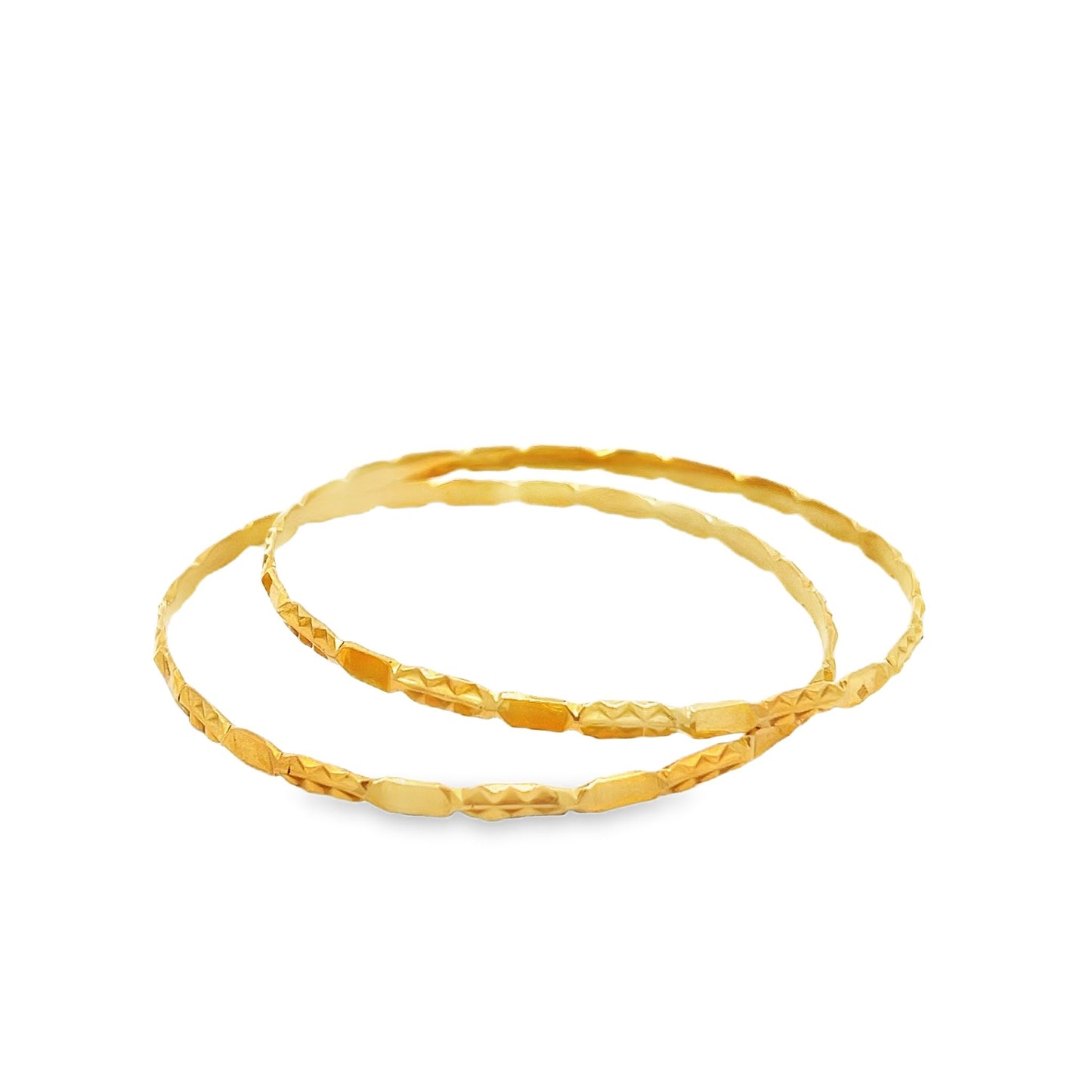 22ct yellow gold second-hand bangle set FCA06010742-1