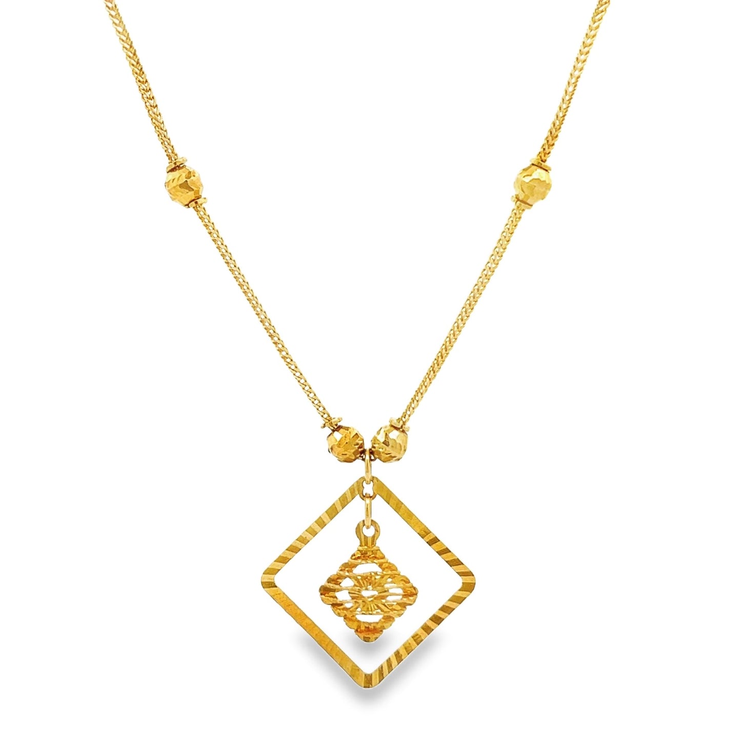 22ct yellow gold pre-owned necklace FCA03026960-3