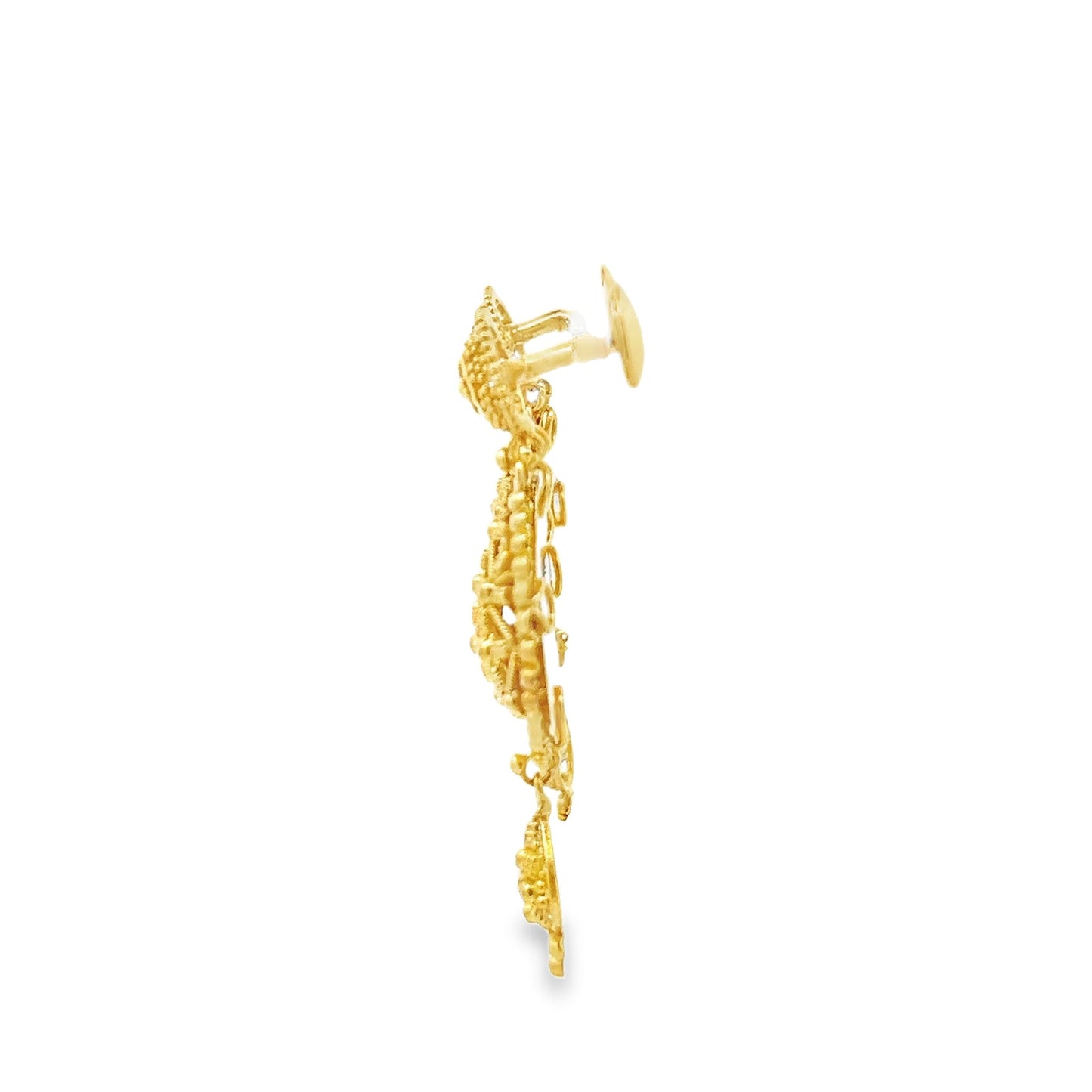 New 22ct yellow gold earrings 02017677