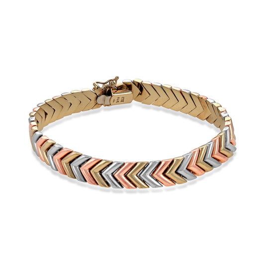 9ct multicolour gold bracelet 08001473