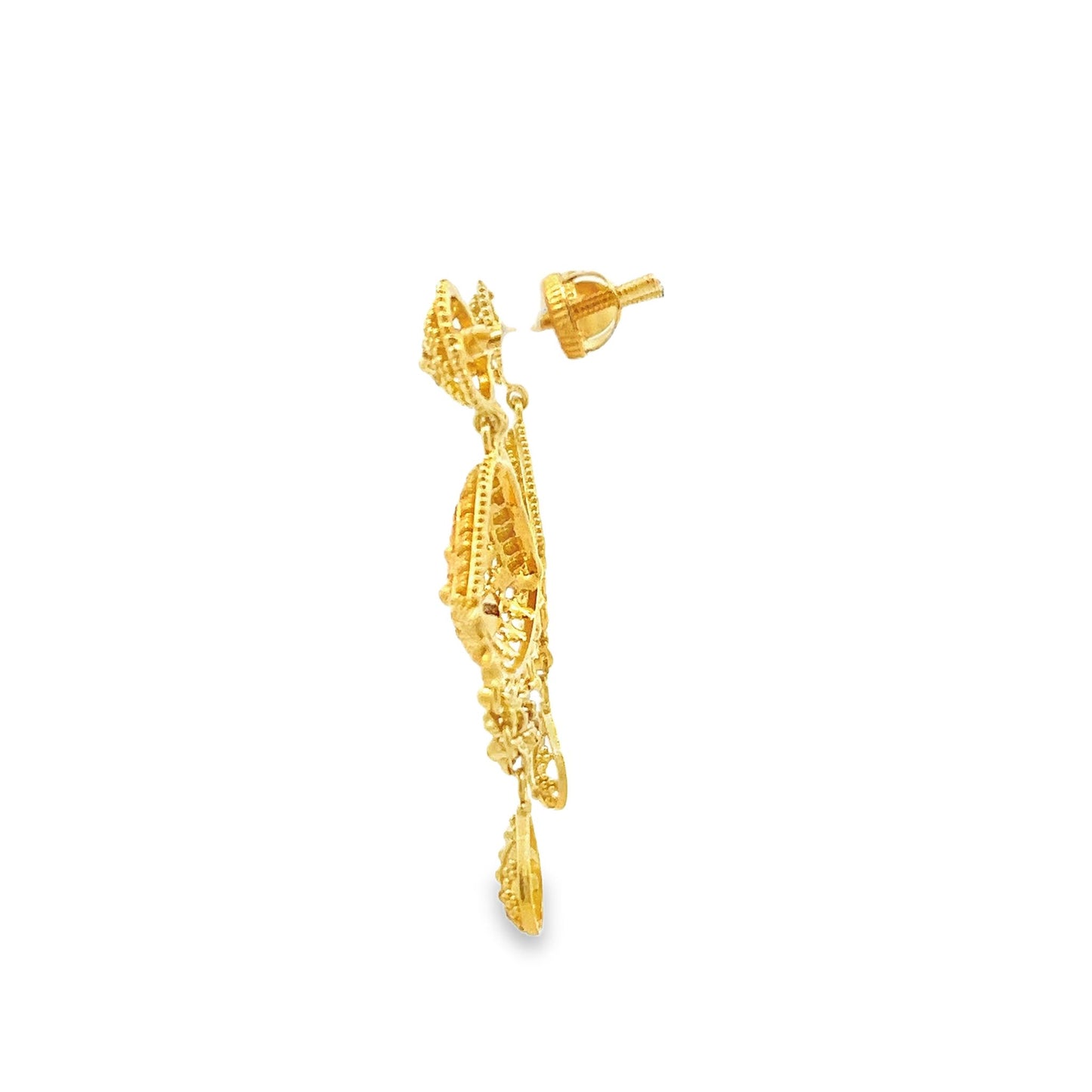 New 22ct yellow gold earrings 02017695