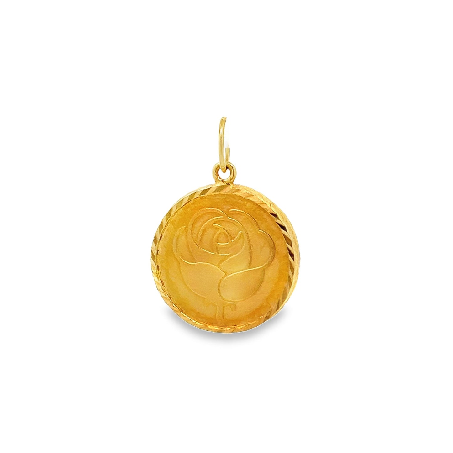 New 22ct yellow gold pendant with flower 02020158