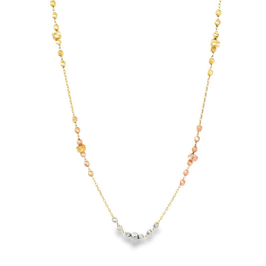 New 14ct multicolour gold necklace 02021806