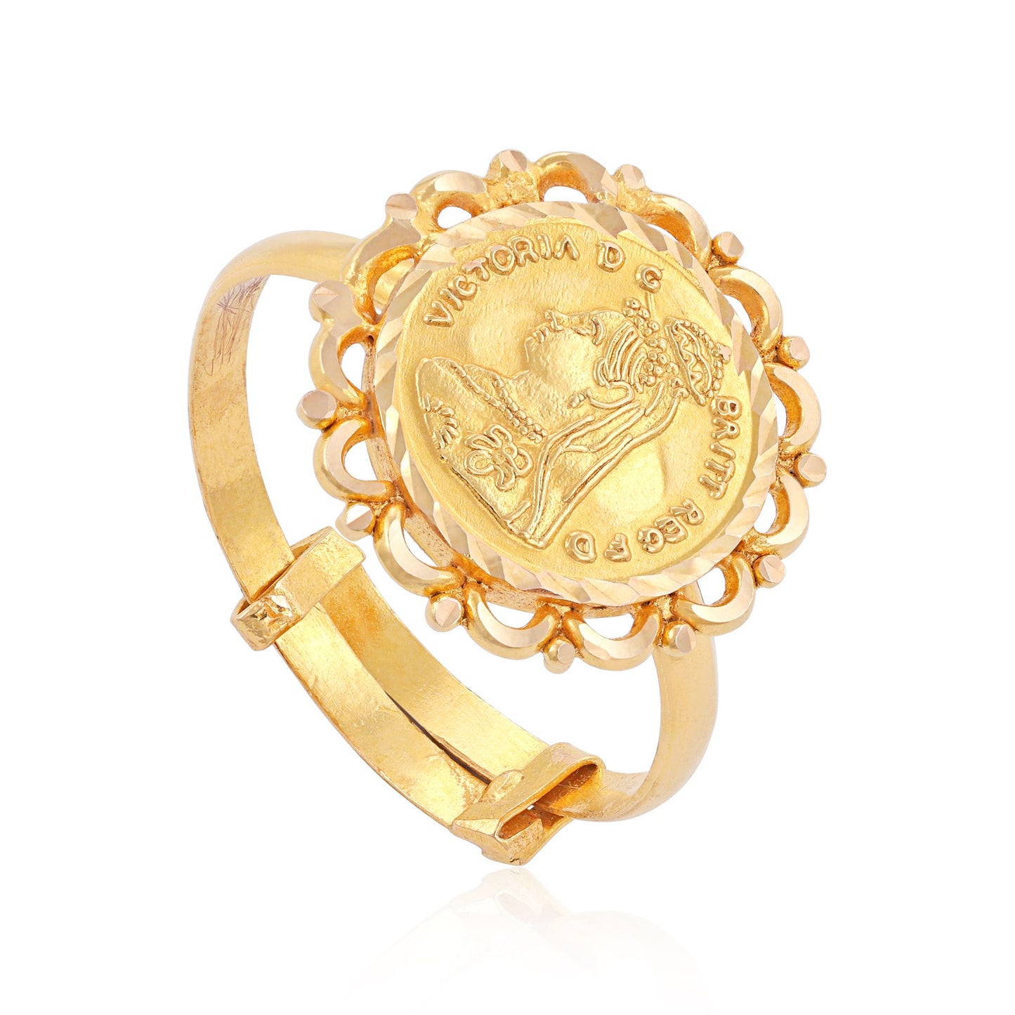 18ct yellow gold cocktail ring 01002334