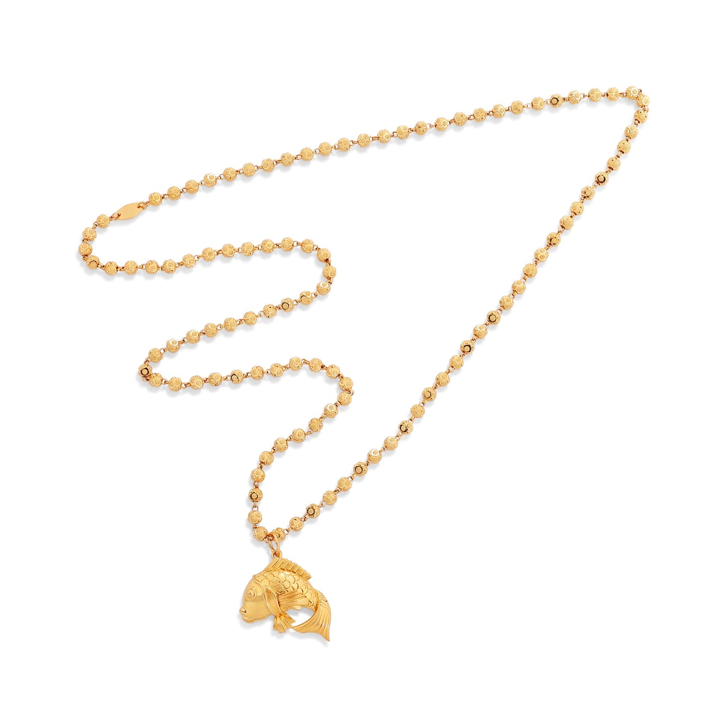 22ct yellow gold chain with pendant