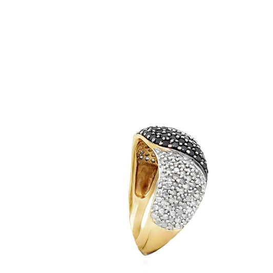 9ct gold ring with diamonds 08000255