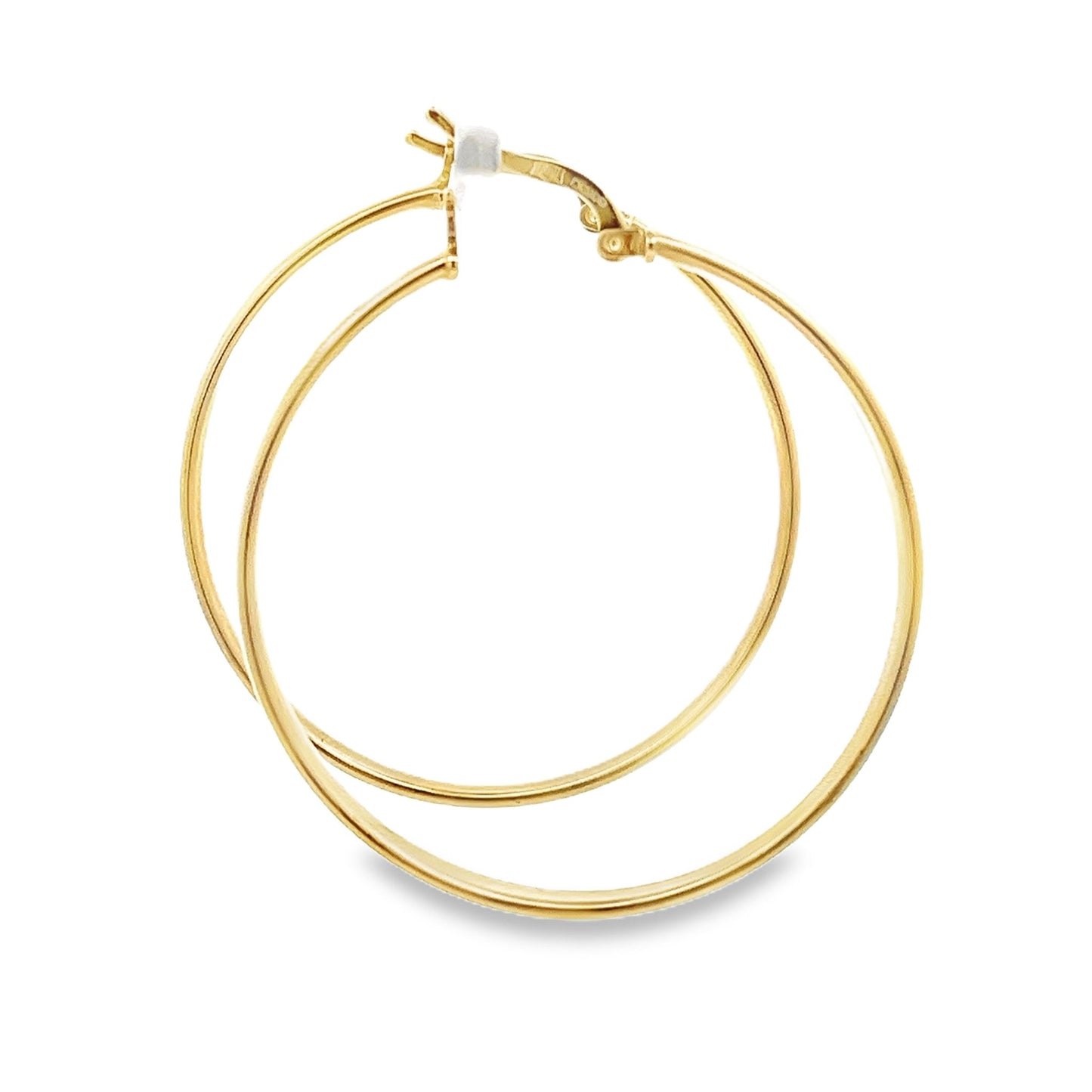 New 14ct yellow gold hoop earrings 02021247