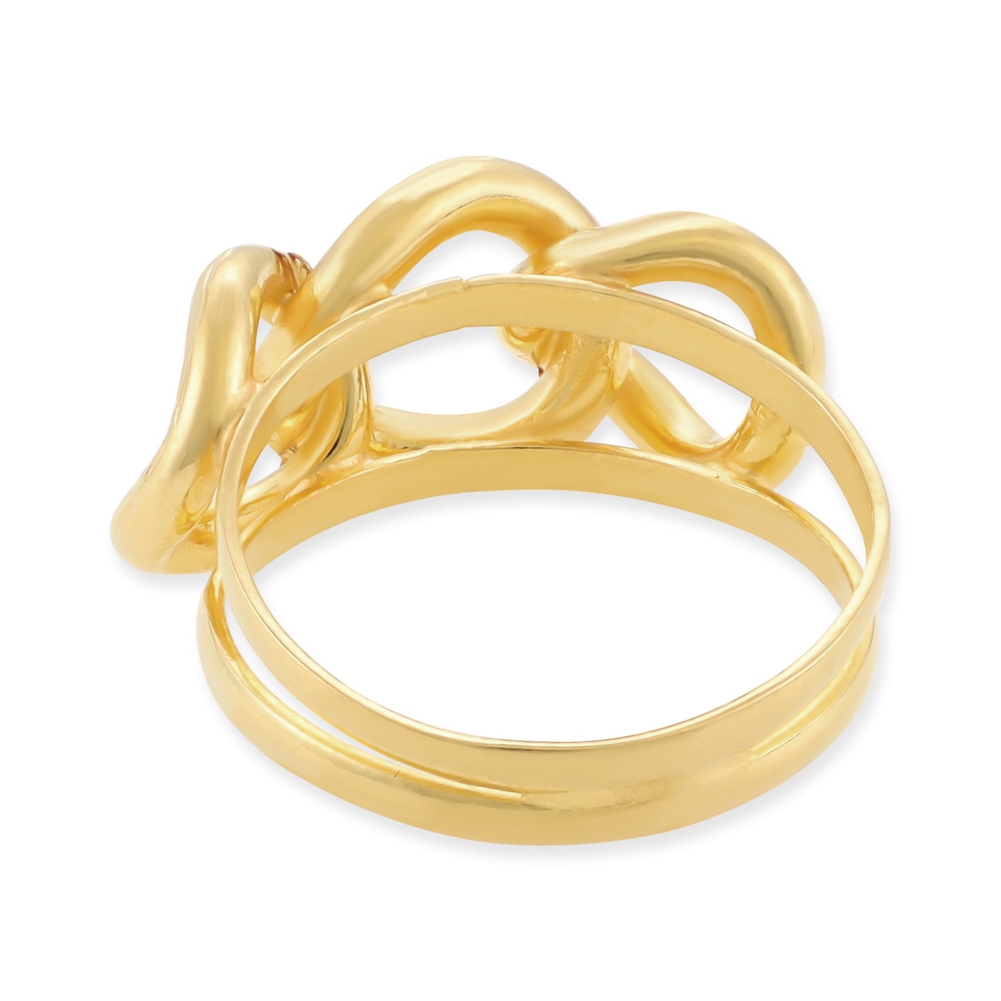 22ct yellow gold ring with knot design 02028454