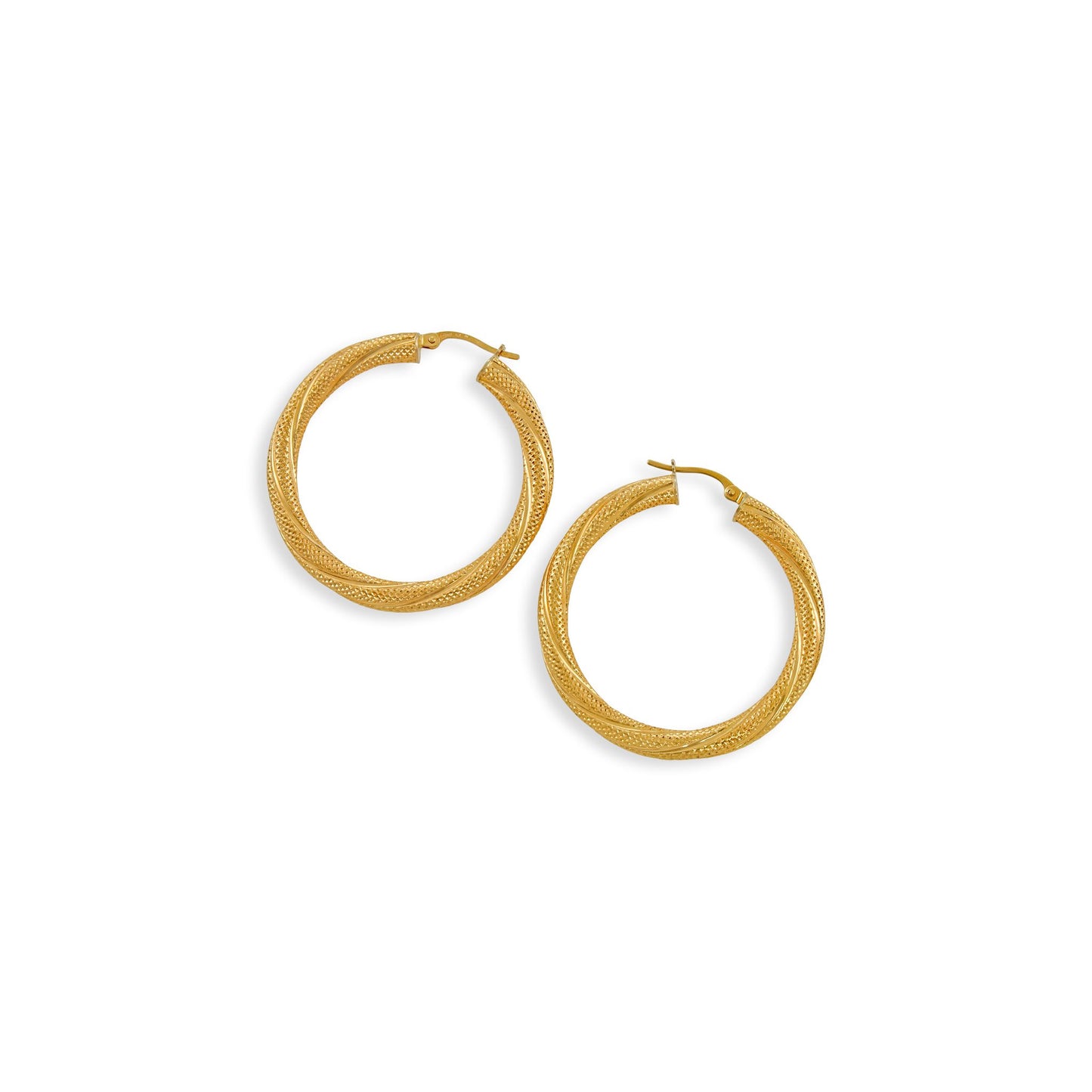 18ct yellow gold hoop earrings 06003907