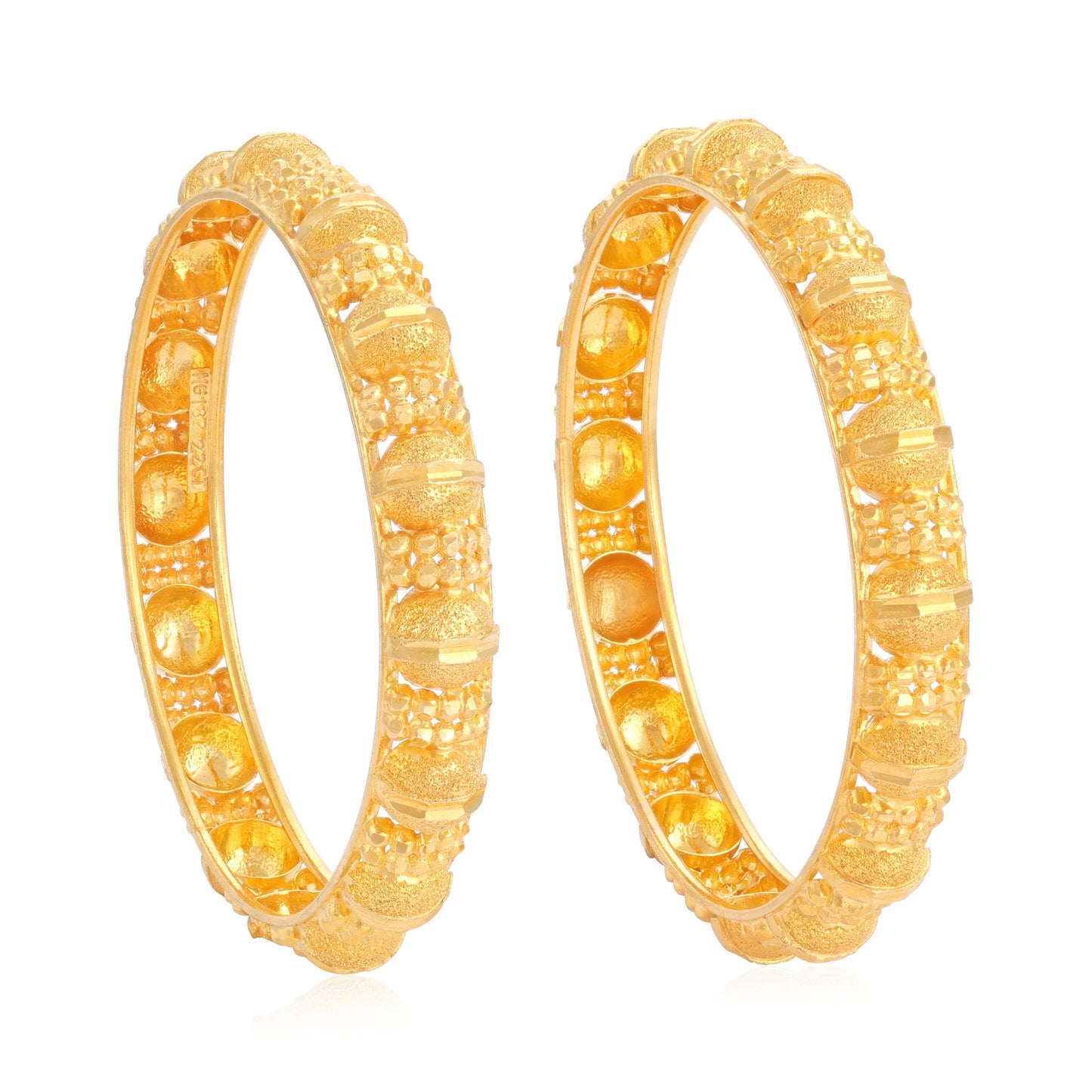 22ct yellow gold second-hand bangle set 09000633