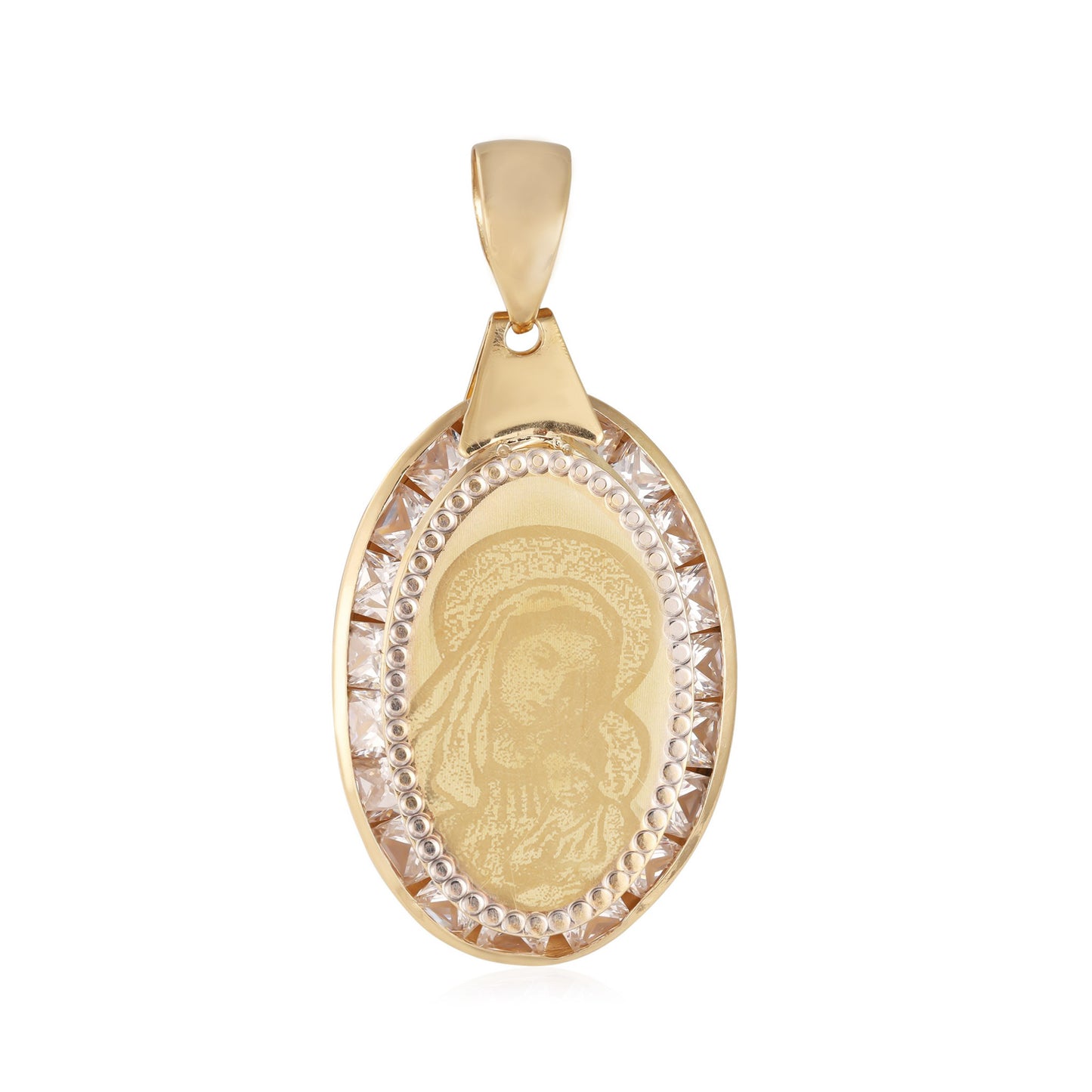 14ct yellow gold pendant with St Mary 01002641