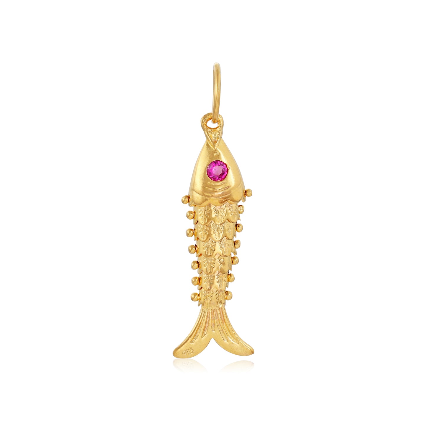 22ct yellow gold fish pendant 02033477