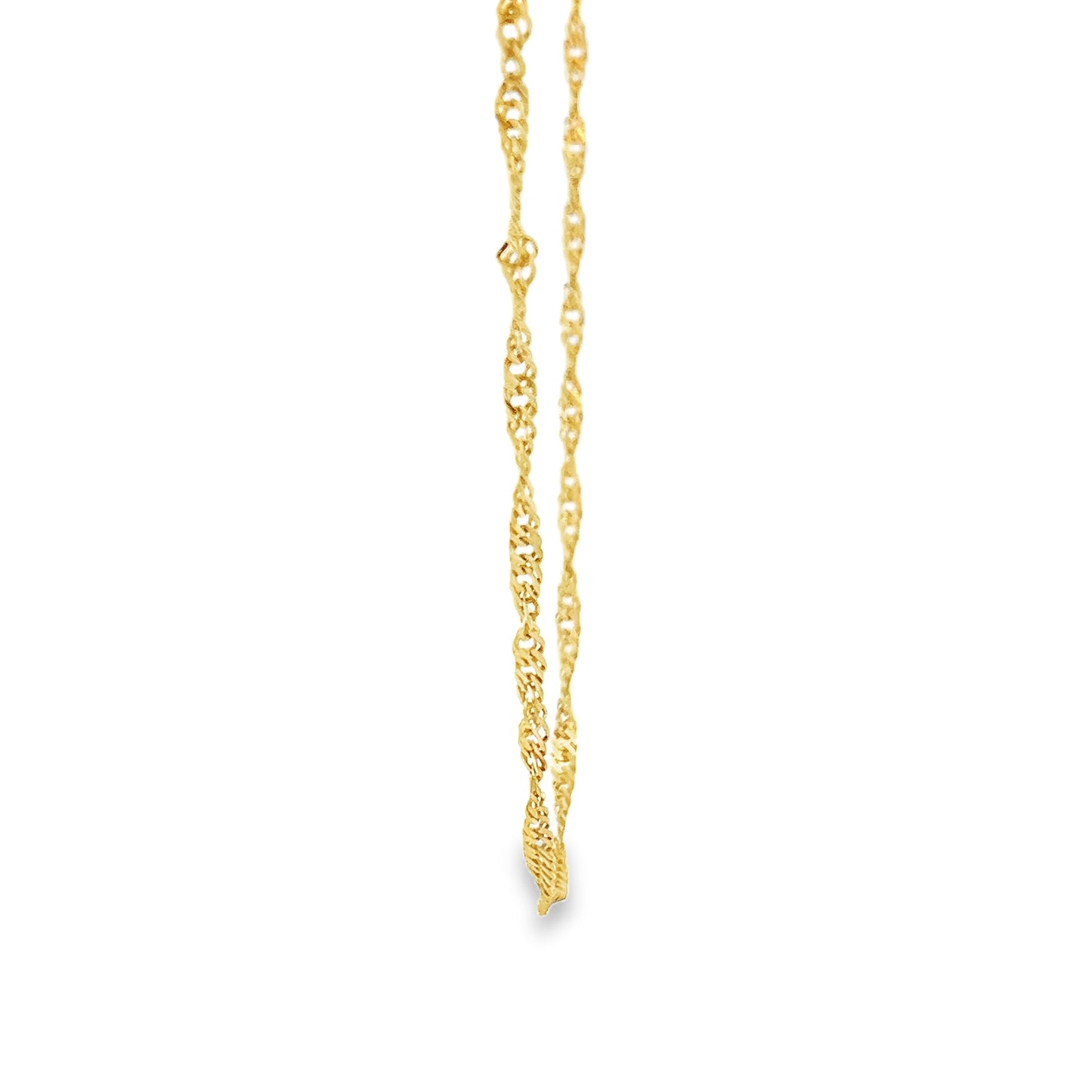 New 22ct yellow gold twisted chain 02022776