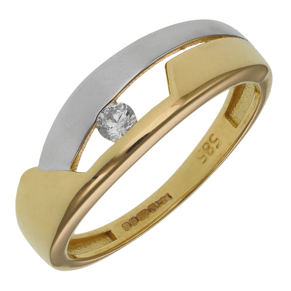 14ct Solid Yellow Gold Fancy Ring - Size O R200214-14Y-O