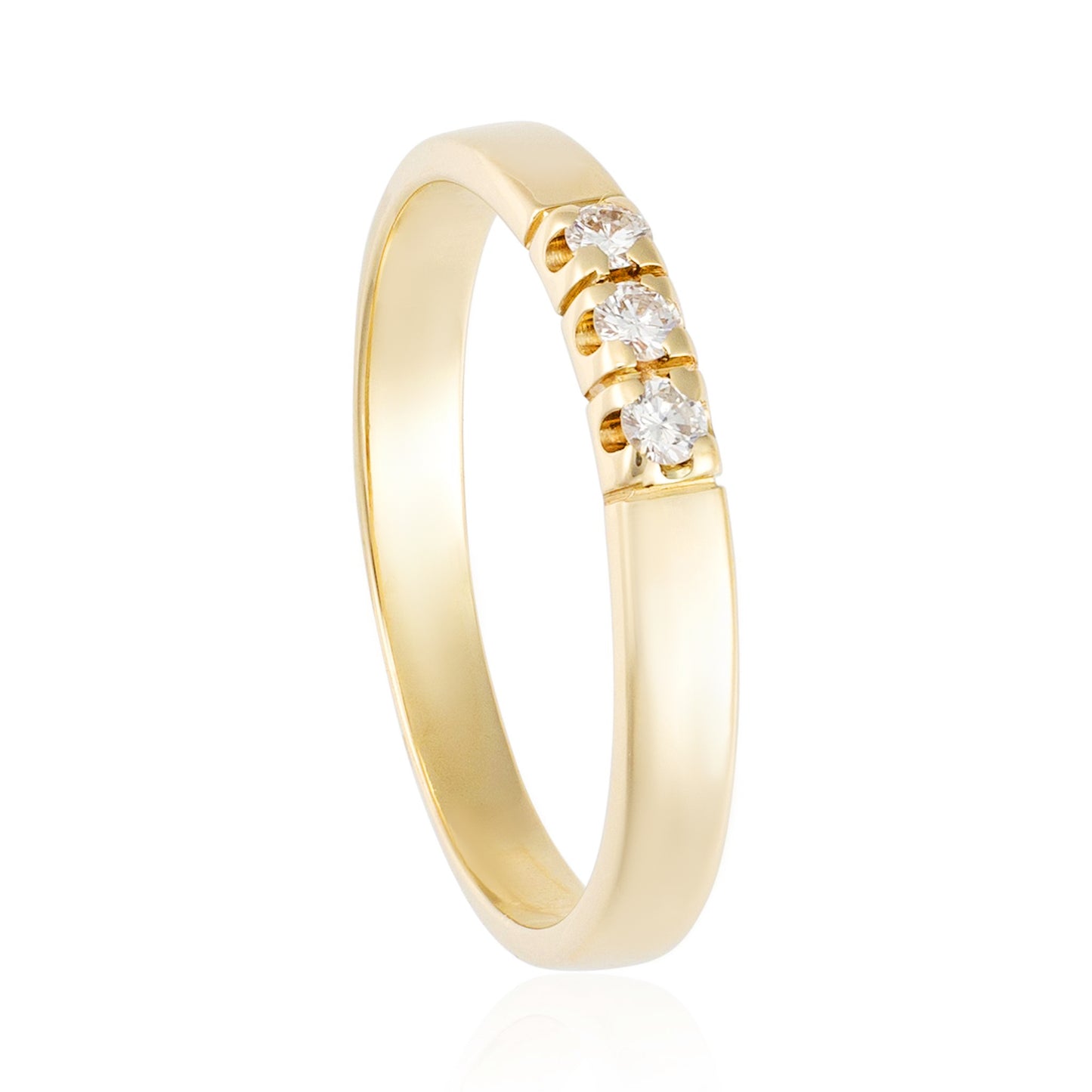 14ct yellow gold diamond ring 07002019