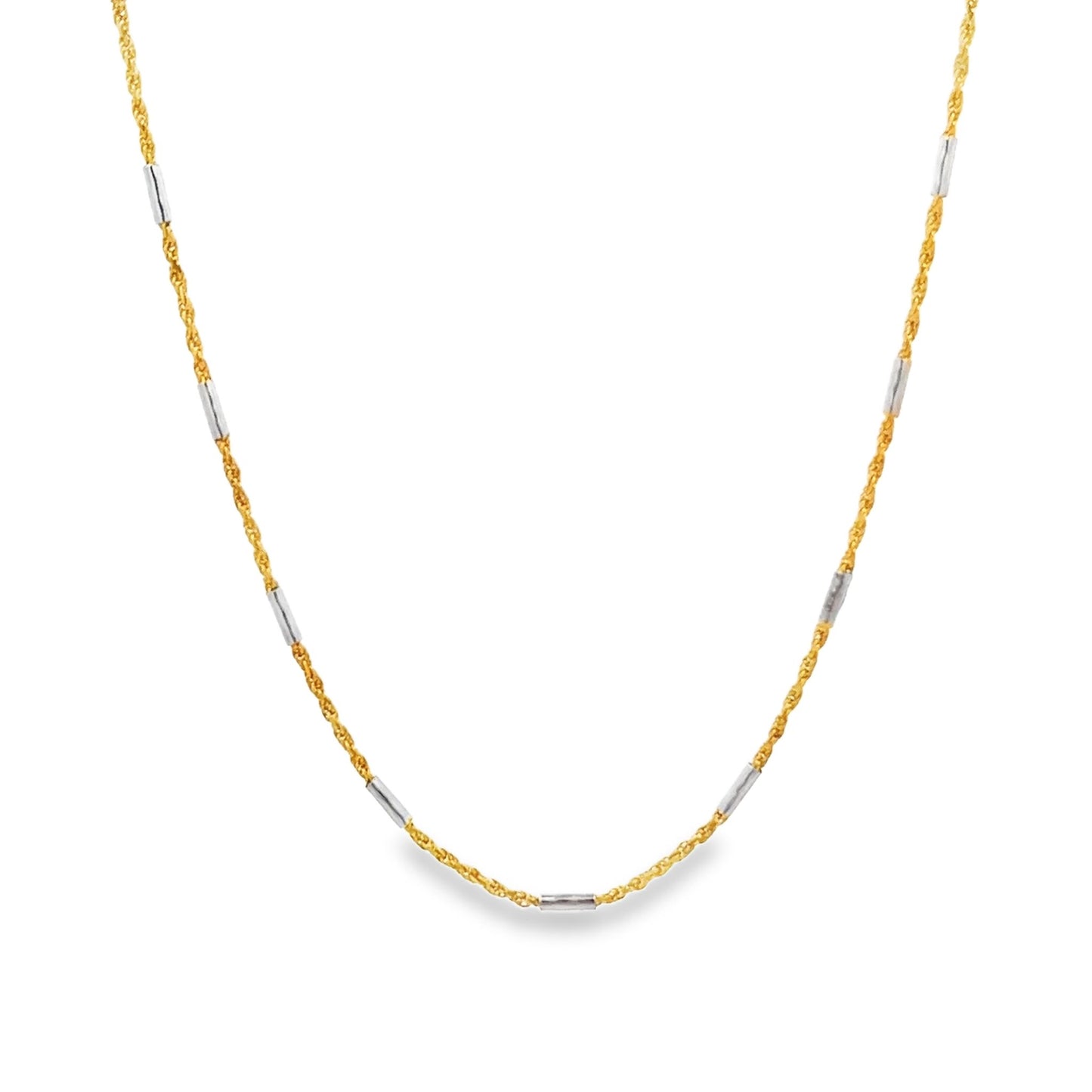 New 22ct multicolour gold chain 02022684