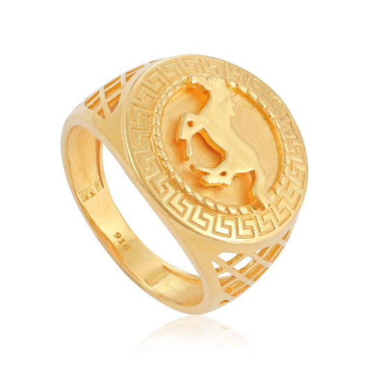 22ct yellow gold ring for men 02033290