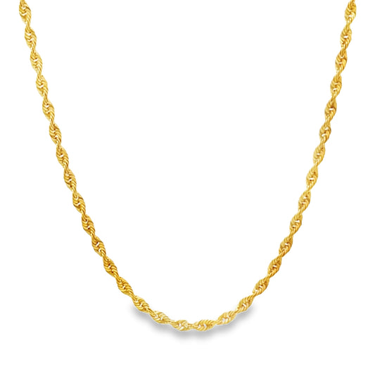 New 22ct yellow gold twisted chain 02022461