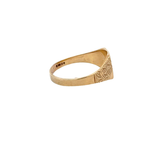 9ct yellow gold pre-owned ring 08000850