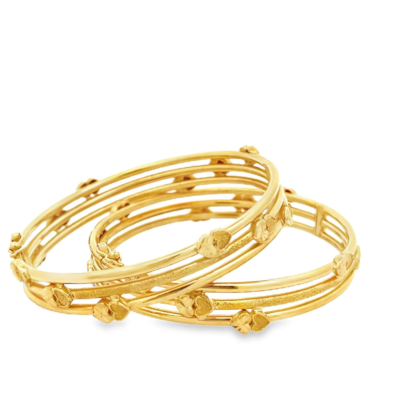 22ct yellow gold second-hand bangle set FCA03027324-1