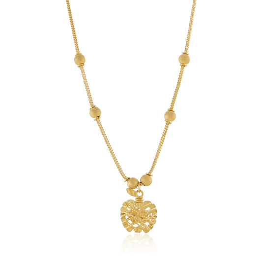 22ct yellow gold necklace with pendant 02028938