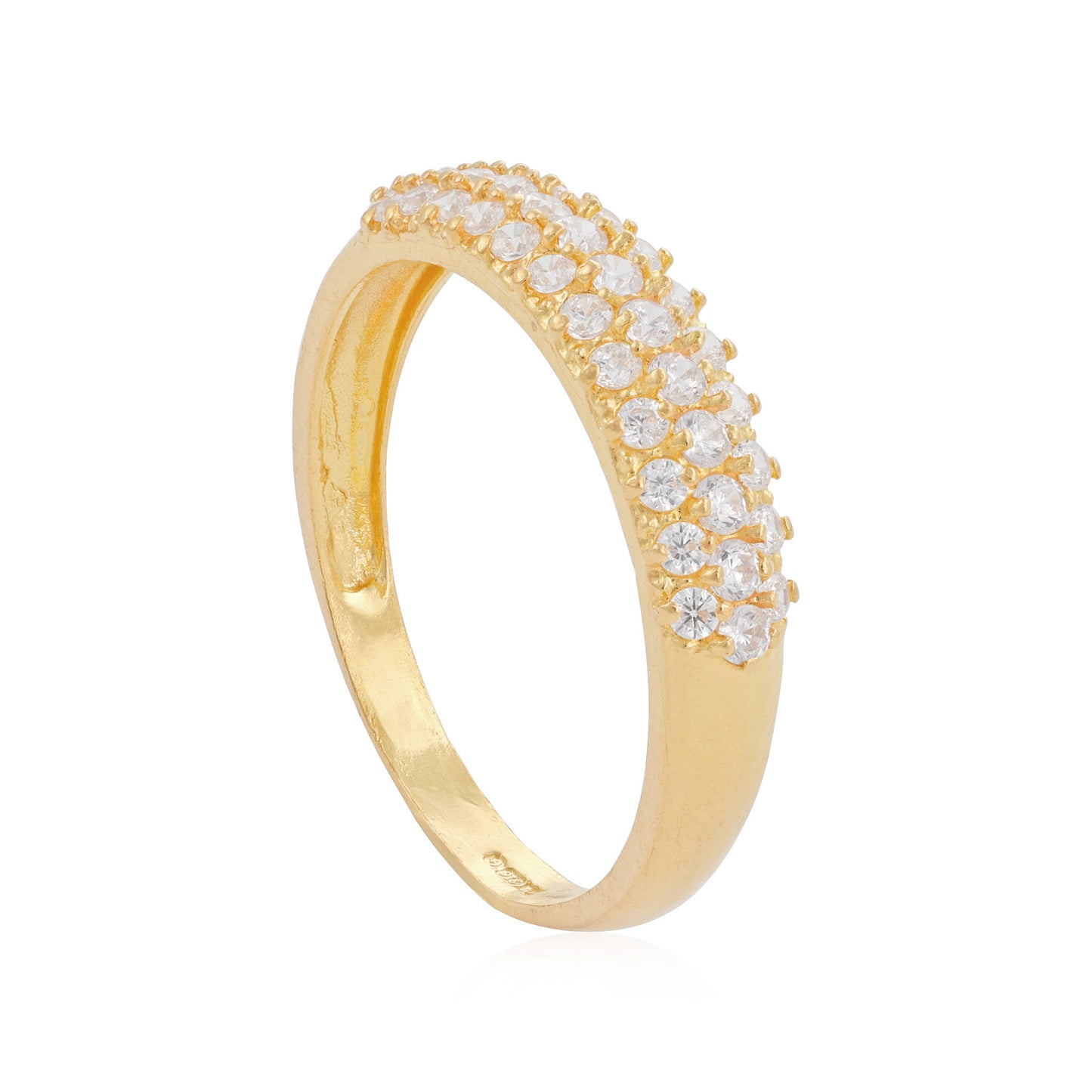 22ct yellow gold ring with stones 12000036