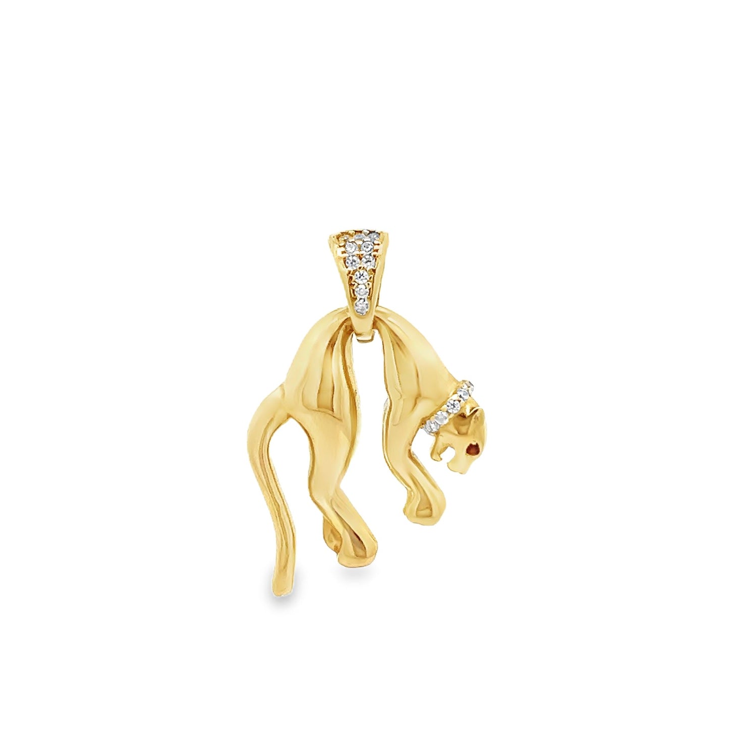 New 14ct yellow gold tiger pendant 02021562