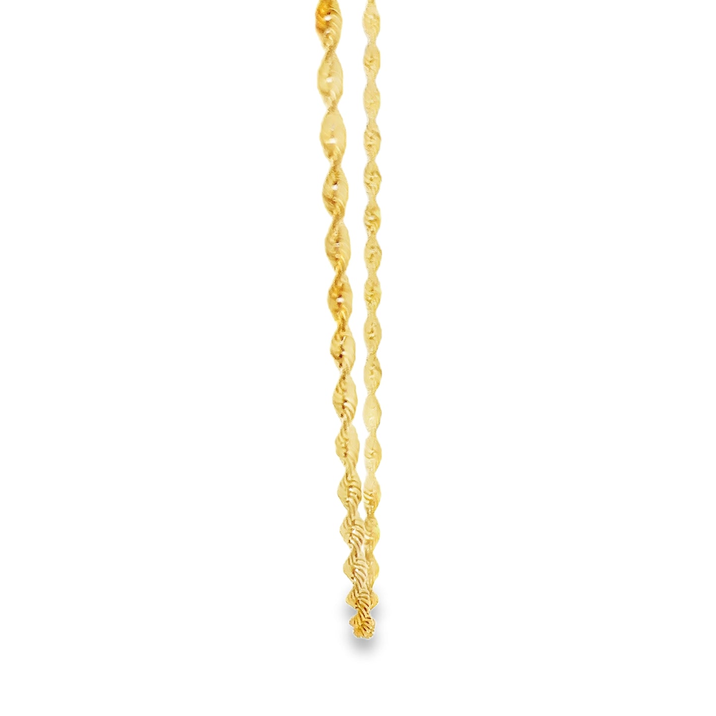 New 22ct yellow gold twisted chain 02022461