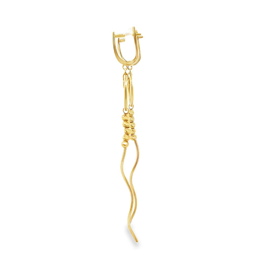 New 14ct yellow gold drop earrings 02021315