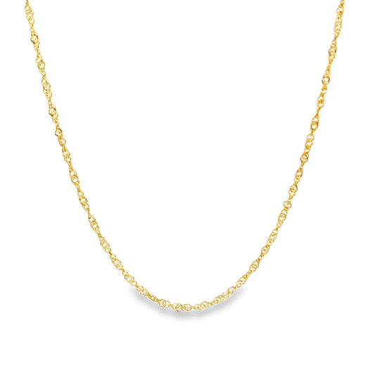 22ct yellow gold second hand chain FCA08002217-28