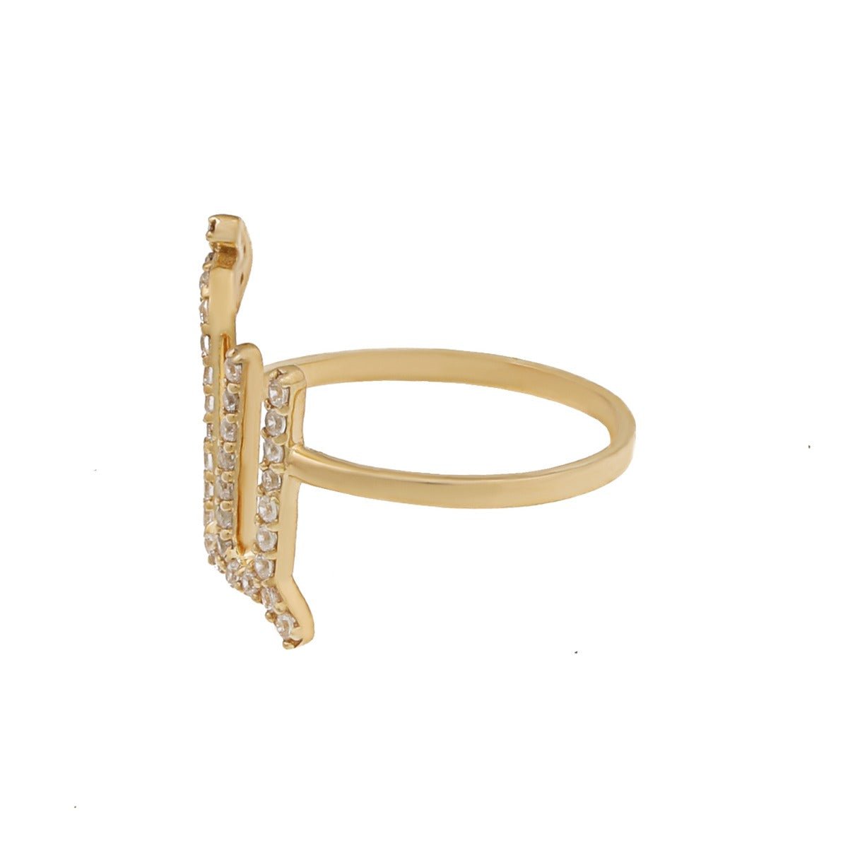 9ct Solid Yellow Gold Scorpio Zodiac Cubic Zirconia Ring HPR0063