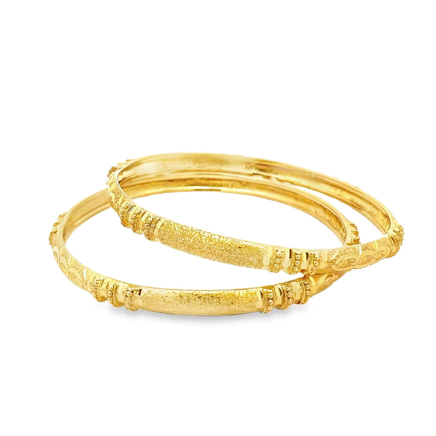 22ct yellow gold second-hand bangle set FCA01019755-3