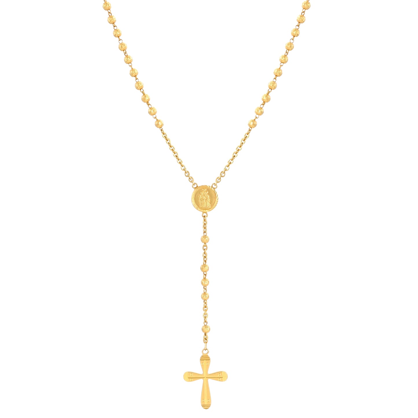 22ct yellow gold pre-owned chain with cross 05001746